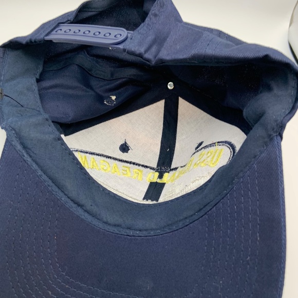 Vintage U.S. Navy USS Ronald Reagan CVN-76 Embroidered Snapback Hat - Picture 8 of 10